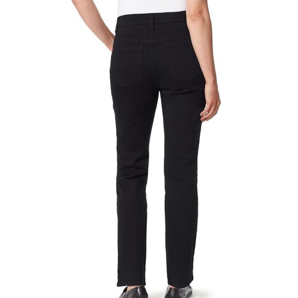 NWT Gloria Vanderbilt Women's Tapered High Rise Classic Black Size 16W $60 8D171 - Picture 3 of 5
